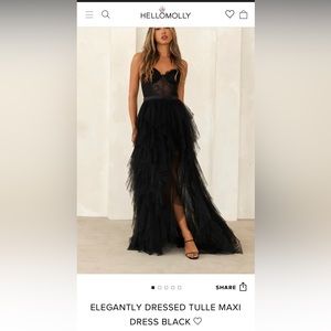 Sold out everywhere - ELEGANTLY DRESSED TULLE MAXI DRESS